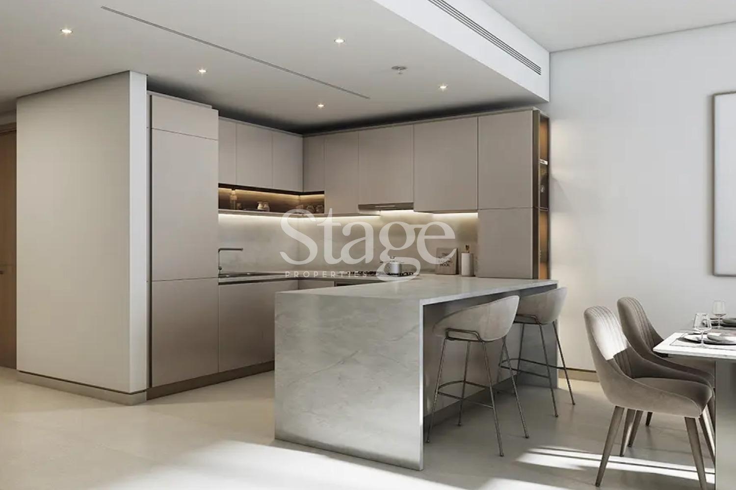 Lagoon view 1 bedroom apartment for sale in MBR city