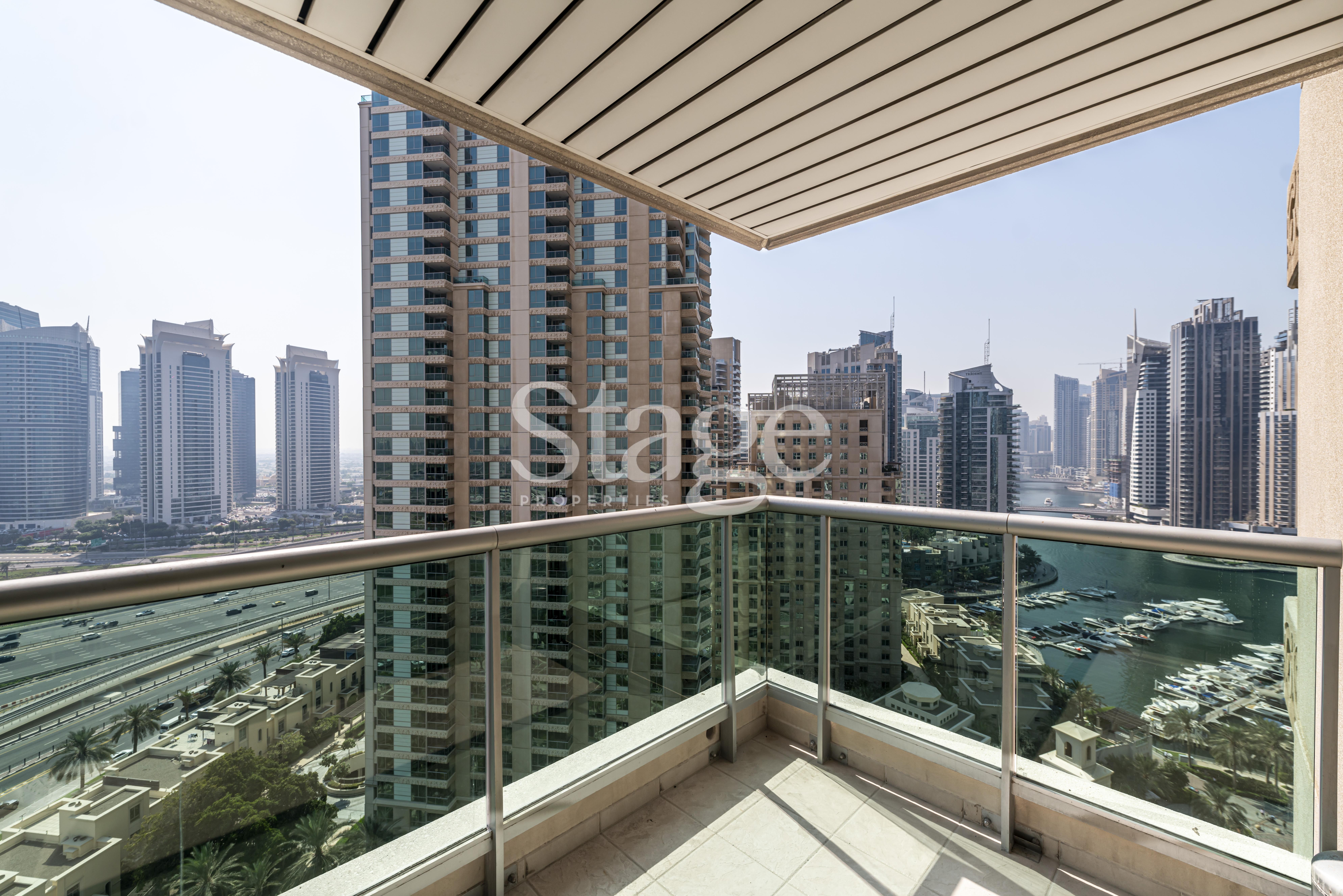 Marina view 1 bedroom apartment for Rent in Dubai Marina