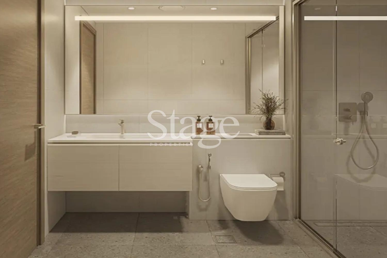 Lagoon view 1 bedroom apartment for sale in MBR city