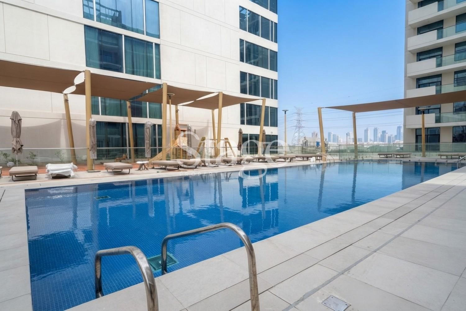 2BR +M Furnished | Pool View | 2 Balconies | Gym