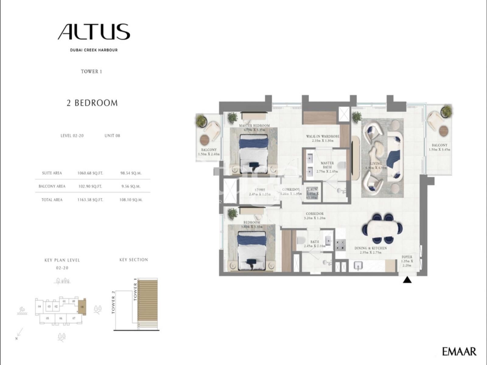 2 bedrooms apartment for Sale in Dubai Creek Harbour (The Lagoons), Dubai AP9460S