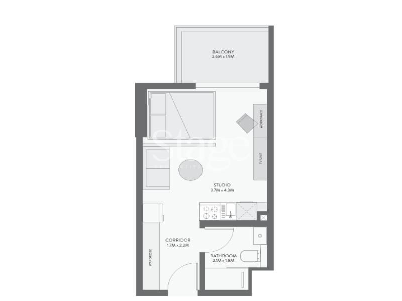 Studio for Sale in Jebel Ali, Dubai AP7806S