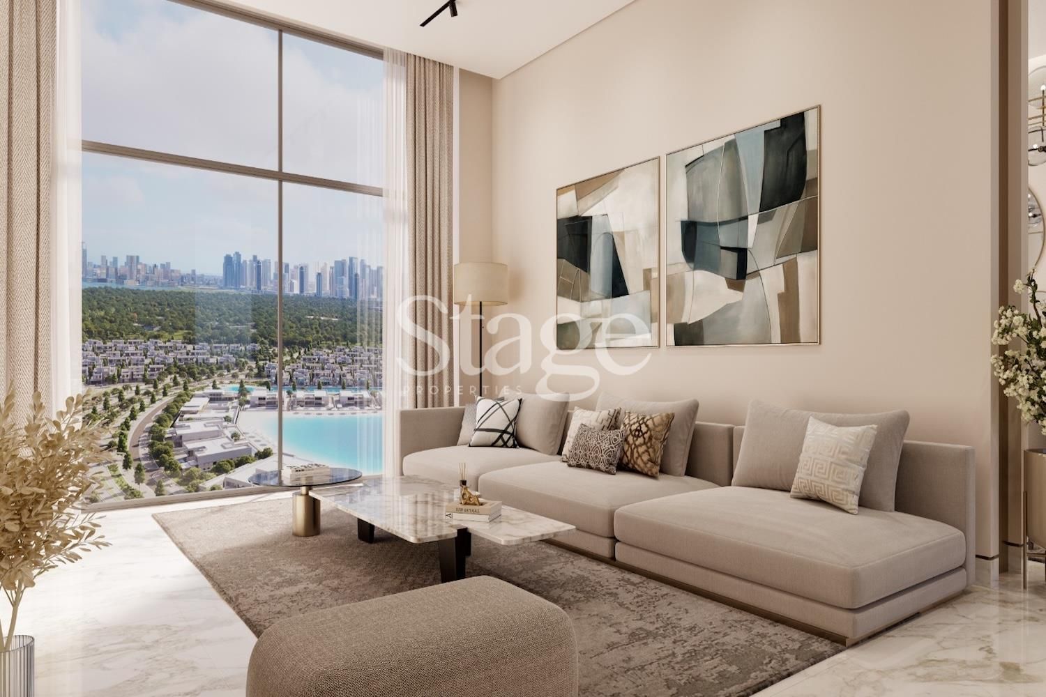 Lagoon Views | Modern 1-Bedroom | Luxury Living