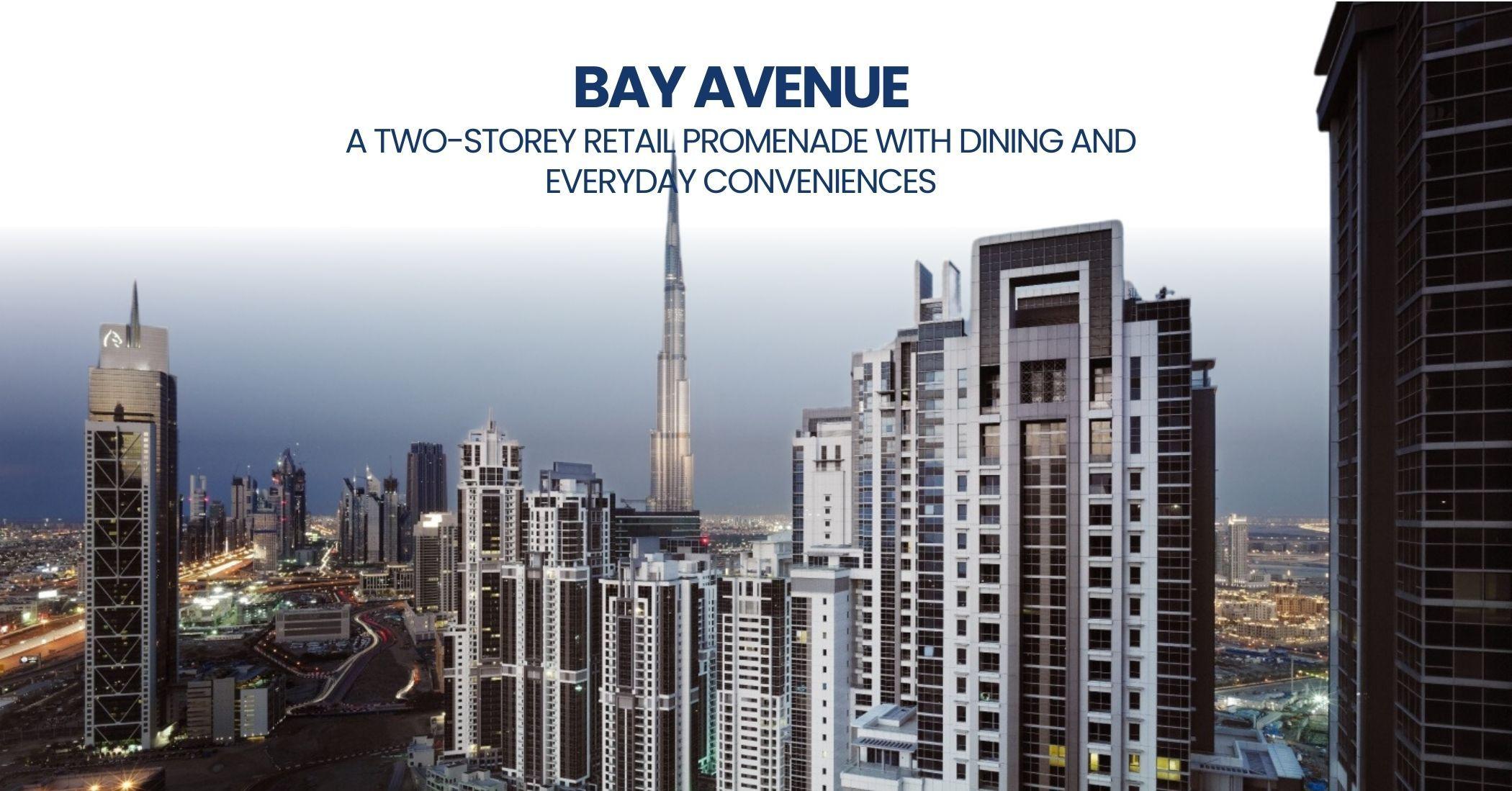 باي أفينيو: ممشى تجاري مكون من طابقين مع مطاعم ووسائل راحة يومية